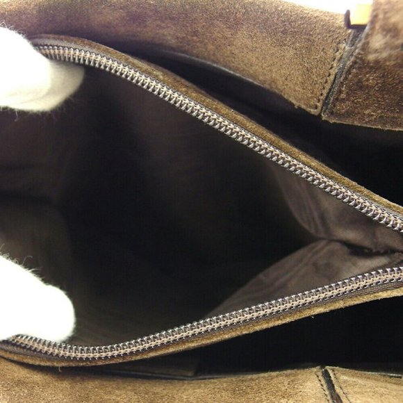 GUCCI Tote Bag Bit Motif Handle Suede Auth Used T19005 - Picture 4 of 8